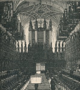 Kaple sv. Jiří: Sbor, pohled na západ, 1895 od Unbekannt