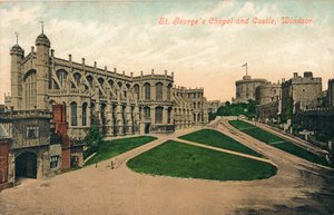 Kaple a hrad sv. Jiří, Windsor, c1910. od Unbekannt