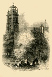 St. Giles, Cripplegate, Showing the Old Wall, c1872. od Unbekannt