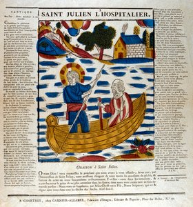 Svatý Julián, patron cestovatelů, 19. století od Unbekannt