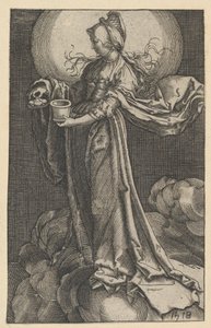 Svatá Marie Magdalena na oblacích opis, 1518 . od Unbekannt