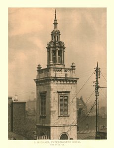 St Michael, Paternoster Royal, The Steeple, polovina konce 19. století. od Unbekannt