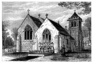 Kostel St Michaels a hrob Benjamina Disraeliho 1804-1881, konec 19. století od Unbekannt