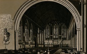 Kostel sv. Mikuláše, interiér, c1880. od Unbekannt