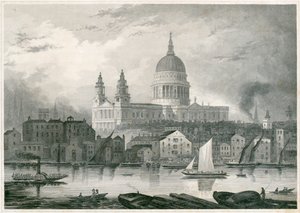 Katedrála svatého Pavla, City of London, 1850 od Unbekannt