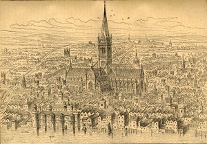 Pavla a okolí v roce 1540, 1897. od Unbekannt