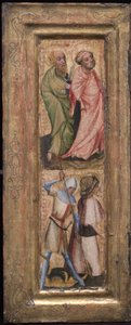sv. Petr a sv. Pavel, sv. Jiří a sv. 1424. od Unbekannt