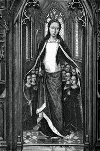 Svatá Uršula a svaté Panny, z relikviáře svaté Uršuly, 1489, 1870 od Unbekannt