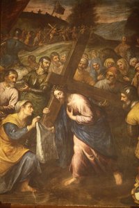 Sta Veronica a Ježíš nesoucí svůj kříž, Tricase, Itálie od Unbekannt