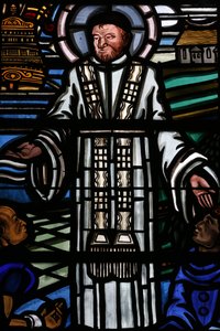 Vitráž. Saint Vincent de Paul, Paříž, Francie od Unbekannt