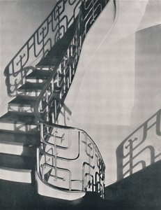 Schodišťové zábradlí z monelového kovu navržené pro rezidenci v New Yorku, 1933 od Unbekannt