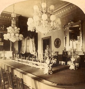 State Dining Room, Presidents Mansion, Washington, D.C., U.S.A., c1900. od Unbekannt