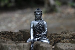 Socha v zahradě chrámu Buddhapadipa, Wimbledon, Grande-Bretagne od Unbekannt