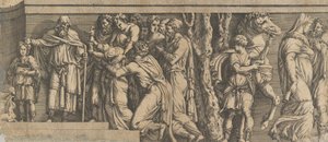 Socha Niobe a jejích ctitelů s Apollónem a Dianou a dalšími postavami, 1543-47. od Unbekannt