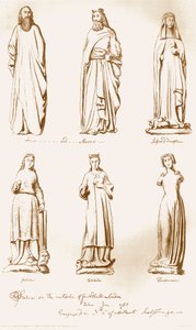 Sochy na vnější straně cechovní síně, 1783, 1886 od Unbekannt