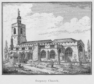 Stepney Church, c1792 od Unbekannt