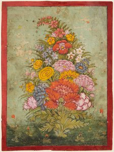 Zátiší: Kytice vycházející z trávy, c. 1750.