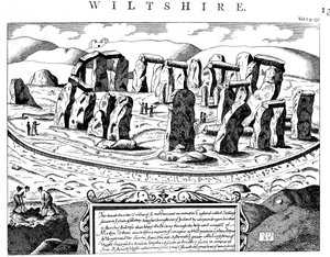 Stonehenge, Wiltshire, 18. století od Unbekannt
