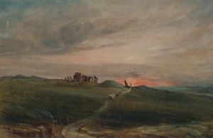 Stonehenge při západu slunce, 1836. od Unbekannt