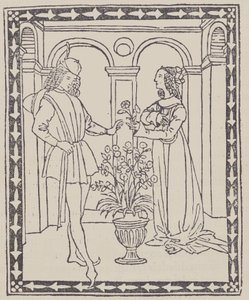 Příběh dvou milenců Příběh dvou milenců, ca. 1495-1500. od Unbekannt