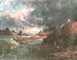 Bouřkové mraky přecházející přes Hampstead, počátek 19. století, c1900. od Unbekannt