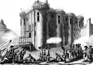 Útok na Bastille Pařížany pod vedením granátnických gard, 14. července 1789 1804 od Unbekannt