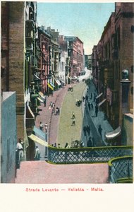 Strada Levante - Valletta - Malta, c1900 od Unbekannt