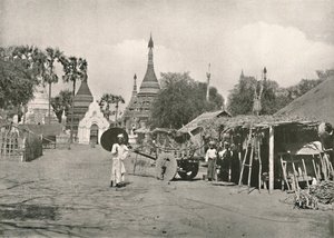 Pouliční scéna, Bhamo, 1900. od Unbekannt