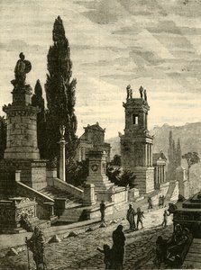 Street of the Tombs v Aténách, obnovena, 1890. od Unbekannt