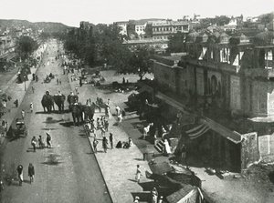 Pouliční scéna ve městě Jaipur, Indie, 1895. od Unbekannt
