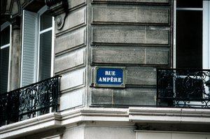 Ulice znamení, Rue Ampere, Paříž, Francie od Unbekannt