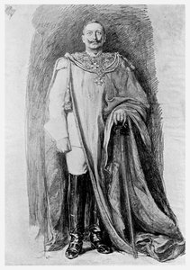 Studie ke smaltovanému portrétu německého císaře Viléma II., 1901 od Unbekannt
