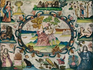 Obrázek pařezové práce, Jakubské období, c1615 od Unbekannt