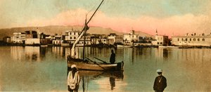 Suez - Pohled na toun za velkých vod, c1918-c1939. od Unbekannt