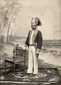 Sultan of Bacan, Bacan Island, Maluku Islands, Indonésie (želatinový stříbrný tisk) od Unbekannt