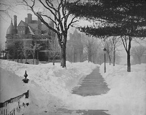 Summit Avenue v zimě, St. Paul, Minnesota, c1897. od Unbekannt