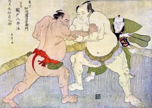Zápasníci sumo, 1897 od Unbekannt