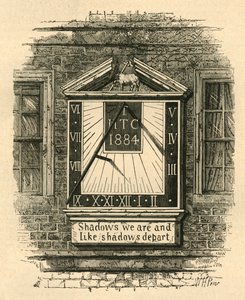 Sluneční hodiny v chrámu, 1885, 1897. od Unbekannt