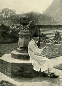 Sluneční hodiny v zahradě v Limnerslease a...G. F. Watts, Esq., R.A., c1890, 1902. od Unbekannt