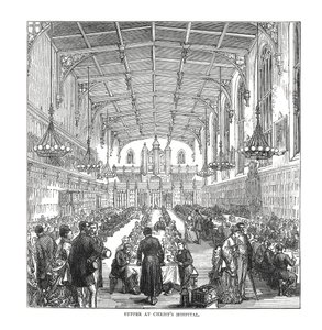 Večeře v nemocnici Christs, 1878 od Unbekannt