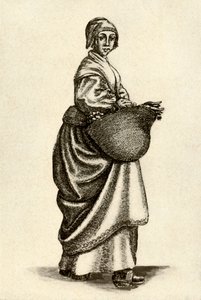 Švédská žena v dřevácích, 1640, 1937. od Unbekannt