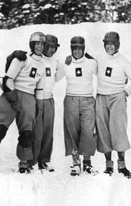 Švýcarský čtyřbobový tým, Zimní olympijské hry, Garmisch-Partenkirchen, Německo, 1936 od Unbekannt