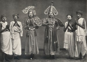 Scéna z Shakuntalavilasa, hry Shakuntala, 1926 od Unbekannt