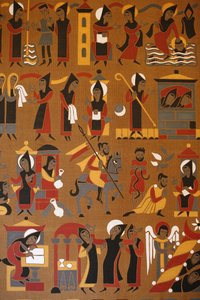 Tapiserie v opatství Saint-Pierre de Solesmes: Život svatého Benedikta, Solesmes, Francie od Unbekannt