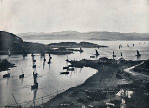 Tarbert - Rybářské lodě vyjíždějící, 1895 od Unbekannt