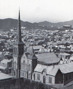 Te Aro, z Terrace, Wellington, konec 19.-začátek 20. století. od Unbekannt