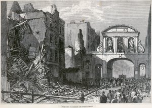 Temple Bar, Londýn, 1877 od Unbekannt