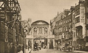 Temple Bar: Hranice města v Strand v roce 1878, c1935. od Unbekannt