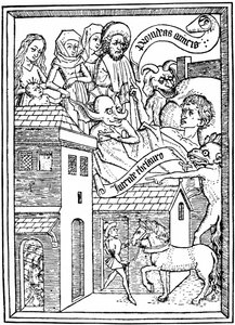 Temptation to Avarice, c1465 1964. od Unbekannt