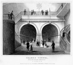 Thames Tunnel, Londýn, 19. století od Unbekannt